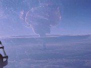 Облако взрыва вид с самолета